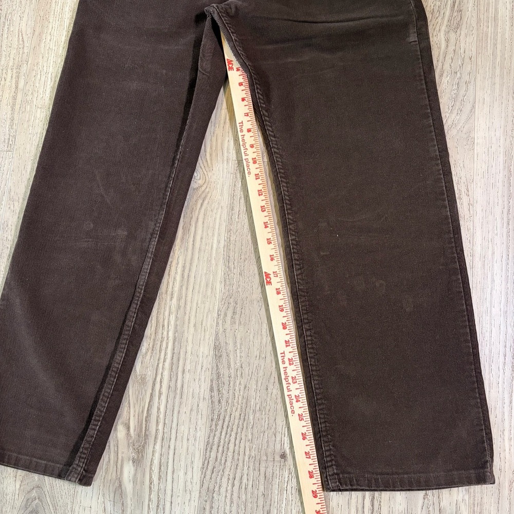Vtg Levis 559 Corduroy Jeans Brown Relaxed Fit Straight Red Tab Y2K 32x30 HK - Picture 4 of 11